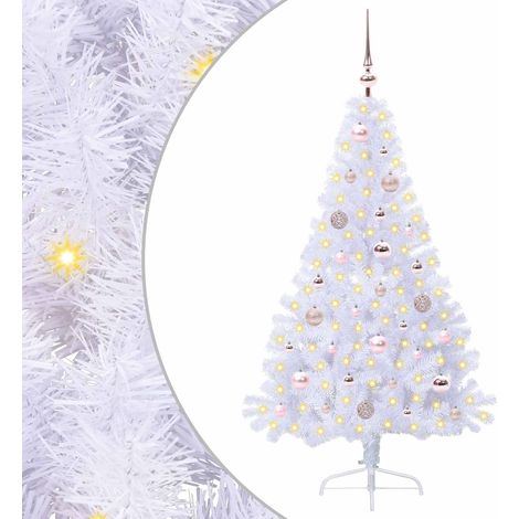 Artificial Christmas Tree with Stand White 150 cm PVC and Steel vidaXL (1/5)