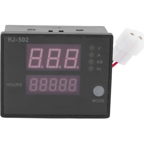 Compteur afficheur LED pour génératrice diesel essence, voltmètre tableau anti-corrosion 220V 380V, écran digital ABS (1/5)