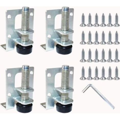 4 Pieces Leveling Feet Adjustable Furniture Legs for Furniture, Tables, Cabinets, Workbenches (1/5)