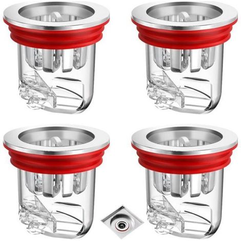 Clapet Anti-Odeur - Vanne Magnétique - Diamètre 3,2 À 4,3 Cm - Pour Siphon Sol - 4 Pièces (1/4)