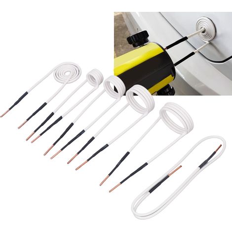 Ensemble de 6 résistances chauffantes électriques à noyau en laiton de 2,5 mm. Résistance haute fréquence flexible et durable, idéale pour le desserrage des boulons et écrous rouillés. (1/5)