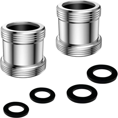 2 Pièces Adaptateur Robinet, Adaptateur de Robinet Filetage (1/5)