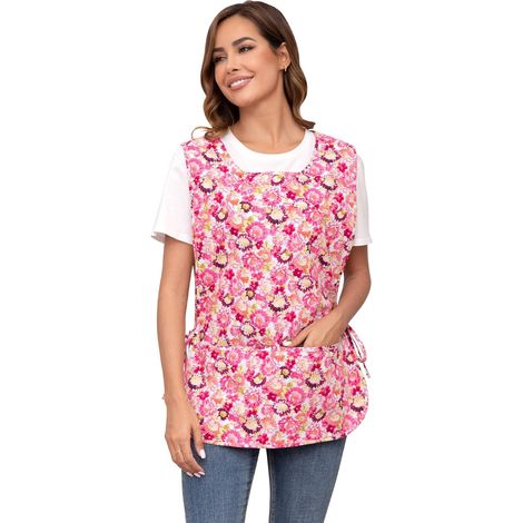 Tablier de cuisine cotton, Tablier gilet femme, sans manches (1/5)