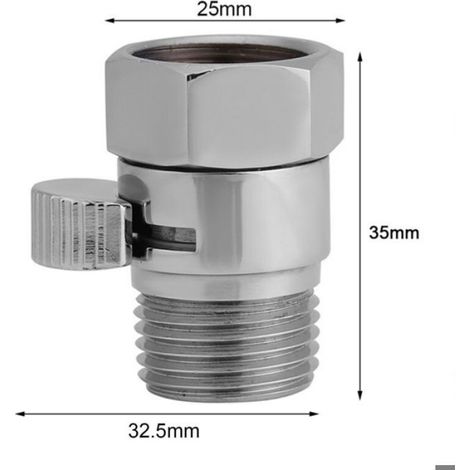 Valve d'économie d'eau d'arrêt de contrle d'écoulement G1/2, pour pomme de douche, pulvérisateur de Bidet à main, (1/4)