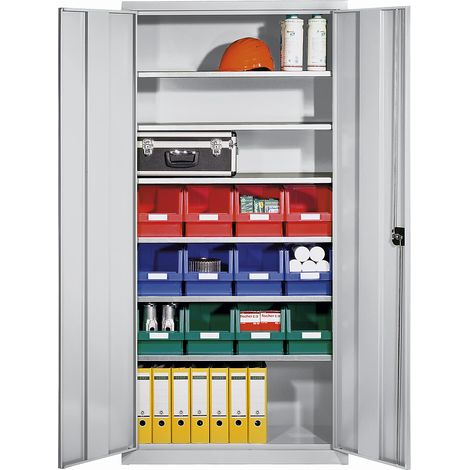 eurokraft pro, Armoire d'atelier en tôle d'acier, avec 12 bacs