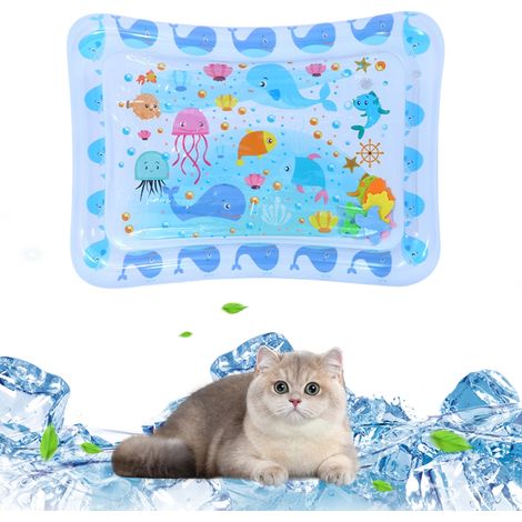 Tapis rafraîchissant pour chiens et chats, coussin moelleux, matelas gonflable à eau, canapé, chaise longue, coussin de sieste, lit gonflable