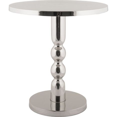 Table d'appoint en aluminium chromé ORION (1/4)
