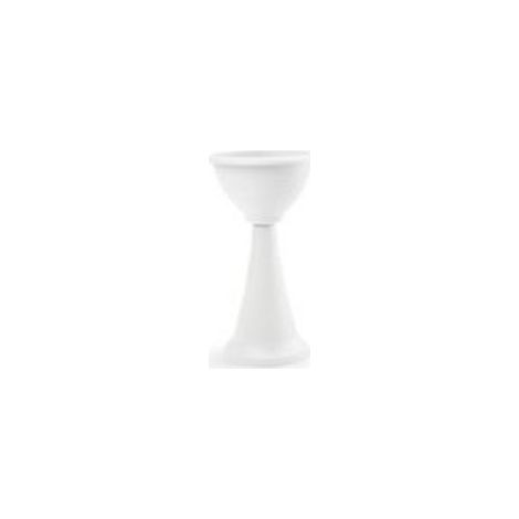 Vaso da giardino fioriera a colonna H 70cm in plastica bianco
