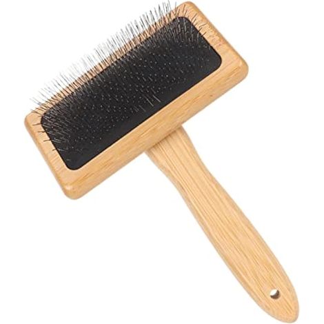 Brosse à Plumer, Peigne en macramé, Facile à Nettoyer, Finement Poli, Brossage Rapide, Courbes Douces, Coussin avec un Trou pour les Chats (L) (1/5)