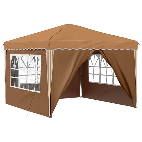 Maison Exclusive - Pop-up Partyzelt 288 x 288 x 245 cm Beige Oxfo (1/5)
