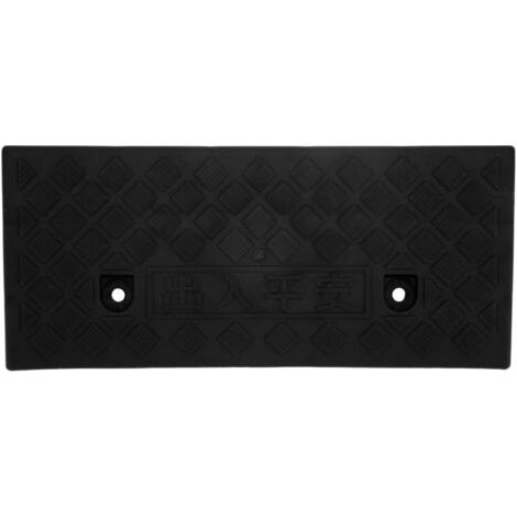 RHG Rampe de seuil portative de rampe de bordure en plastique d'épaisseur de 5 cm pour les fournitures de quai de chargement d'allée de véhicule de voiture noir (1/5)