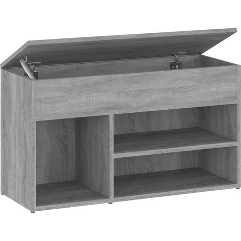 Scarpiera Mobile per scarpe Grigio Sonoma 80x30x45 cm in Legno Multistrato (1/5)