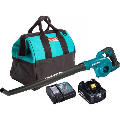 Makita DUB186Z 18v Cordless Garden Leaf Blower Li-Ion + 1 x 3.0ah, Charger + Bag (1/4)