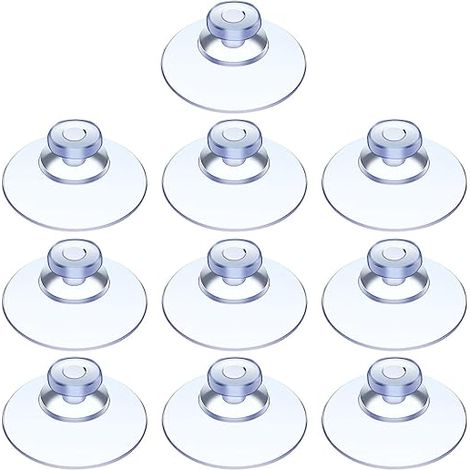 Filiyano-10 ventouses, ventouses pour table en verre, mini ventouses, ventouses transparentes, petites ventouses, pour diverses surfaces lisses, verre (1/5)