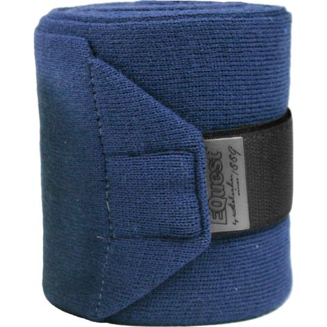 EQuest Acryl-Strickbandagen für Pferde, navy, 2er Set - 2,5 m