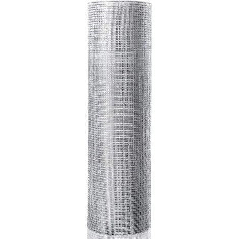 Costway – Grillage à poules galvanisé 0,9m x 15m – Maille 7mm pour protection des animaux et des plantes – Durable et personnalisable