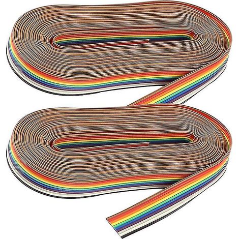 2 Rollen Flachband-Jumperkabel
