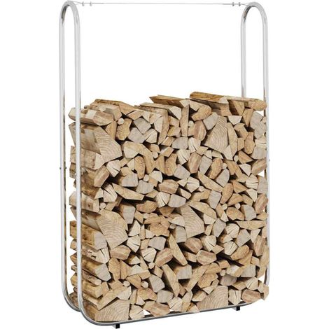 Leñero acero galvanizado 100x25x150 cm vidaXL (1/5)