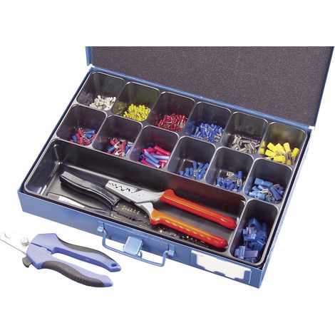 810781 Quetschverbinder-Sortiment 0.705 mm² 10 mm² Weiß, Gelb, Rot, Blau, Metall 1403 St. (1/2)