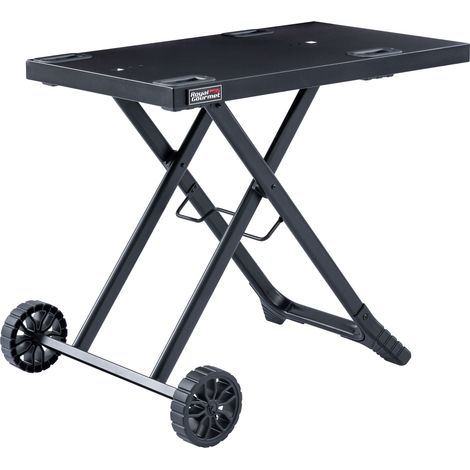 Royal Gourmet – Chariot pliant barbecue portable – Desserte plancha pliable – Dimensions 79 x 46,8 cm – Cadre en X pour stabilité – Roues pour transport facile - GT2005-F