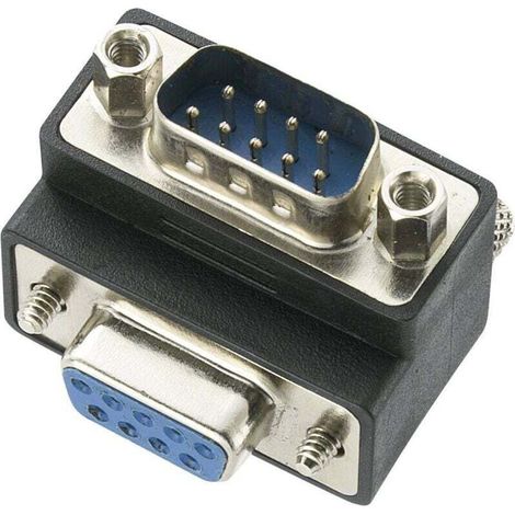 Adaptateur série  [1x SUB-D mâle 9 pôles - 1x SUB-D femelle 9 pôles] vissable R68131 (1/3)