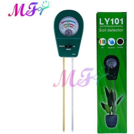 Testeur PH Humidite Sol 3 En 1 - Mesure PH Humidite Luminosite - Pour Jardinage Intérieur Extérieur - 1 Pièce (1/4)