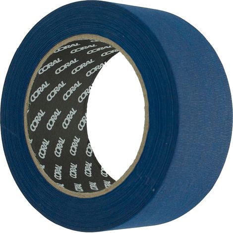 Coral 71503 Easy Mask - Nastro adesivo, colore: blu, per interni ed esterni, 5 cm, rotolo da 50 m (1/3)