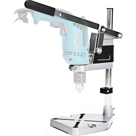 Support de perceuse réglable, mobile, avec diamètre de collier 43 mm/38 mm, table de perceuse à main, presse d'établi, support de perceuse, établi pour perçage précis (1/5)