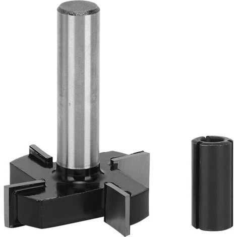 Black four-blade T-type cutter set, woodworking tools, durable hardware accessory (four 12x1/2) (1/5)