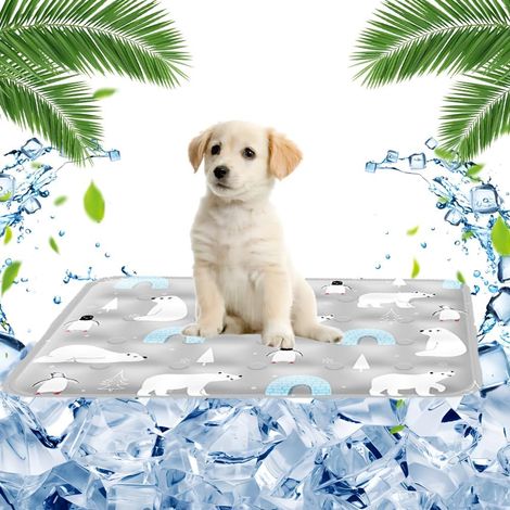 Kühlmatte für Hunde, 40 x 50 cm, kratzfest, geeignet für kleine Hunde und Katzen, für heiße Sommertage (Pinguin) (1/5)