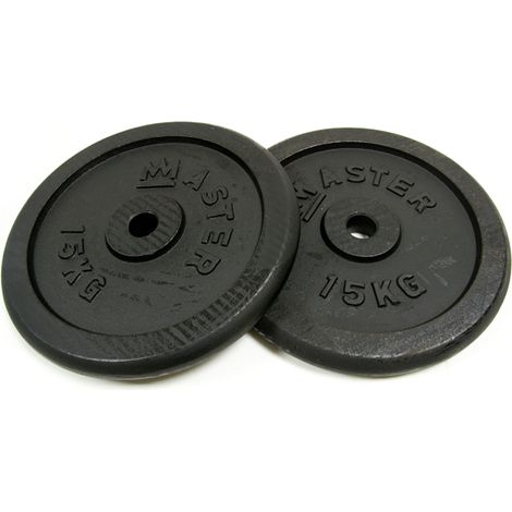Pesas de hierro fundido 2 x 15 kg MASTER