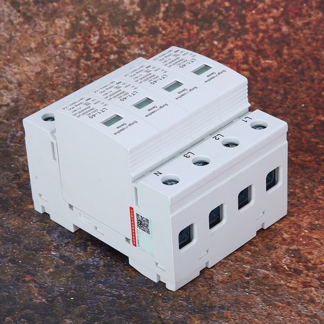 Parafoudre modulaire blanc 4P LT140 40kA protection contre la foudre appareils modulaires (1/5)