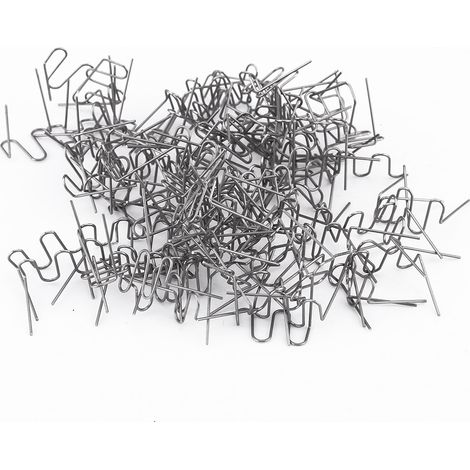 Machine à souder les pare-chocs en plastique, pistolet de soudage, fil de soudage, machine de réparation plastique, clous, clous de réparation, 100 pièces (type ondulé 0,6 mm) (1/5)