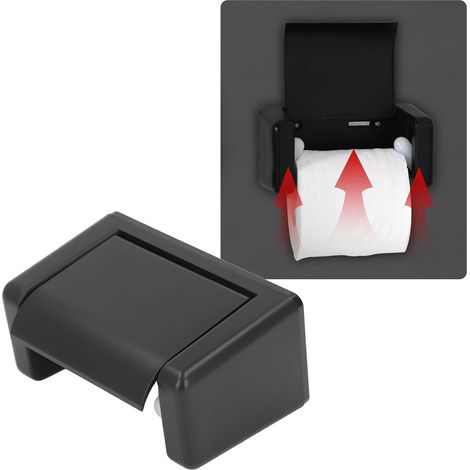 Porte-papier toilette adhésif sans perçage pour salles de bain d'hôtel, porte-papier toilette mural résistant à l'humidité (1/5)