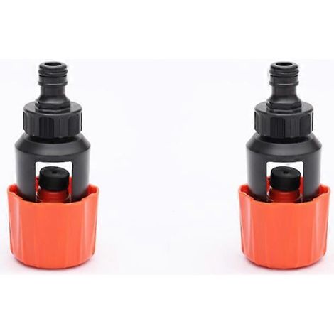 Raccord pour tuyau d'arrosage - 2 pièces - Raccord pour robinet - Adaptateur universel pour robinet de cuisine/salle de bain vers tuyau d'arrosage - Vol d'eau universel (1/5)