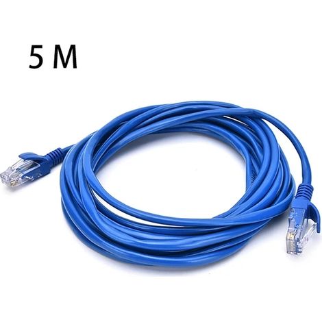 Câble Ethernet Cat5e étanche (5 m), adapté aux systèmes de caméras IP, PoE et CCTV. (1/5)