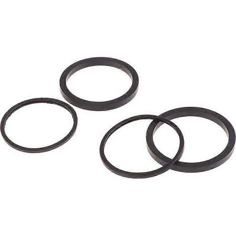 Joint torique d'étanchéité pour piston d'étrier de frein à disque (2 ou 4 pièces), compatible avec la plupart des vélos et motos (22 mm, 25 mm, 27 mm, 30 mm, 32 mm, 34 mm et 38 mm), en silicone noir. (1/5)