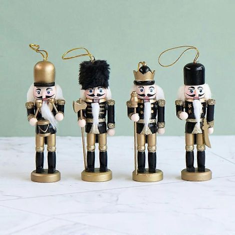 Figurines de soldats Casse-Noisette à suspendre au sapin de Noël (1/4)