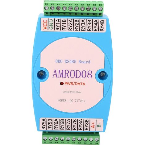 Module relais 8 voies RS485 Modbus RTU WP8025ADAM carte de contrôle E/S remplacement panneau communication industrielle (1/5)