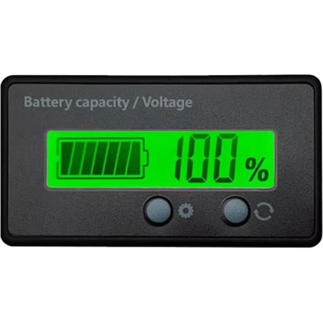LED Digital Voltmeter Spannung Tester Lithium-Batterie Blei Säure Lifepo4 12V/24V/36V/48V Kapazität Anzeige