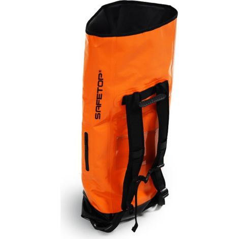 Bolsa de malla de PVC naranja y negro para equipo