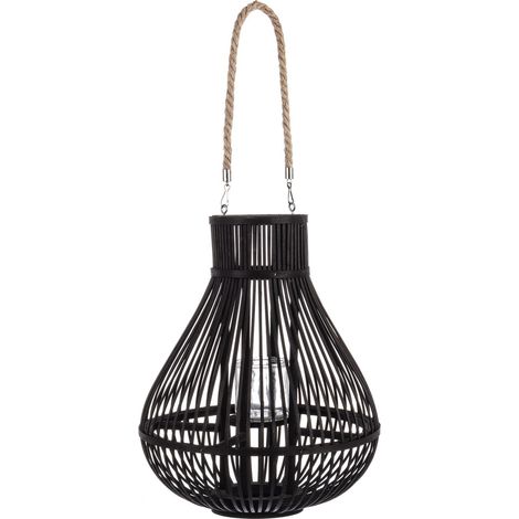 Bizzotto 140947 Lanterna in BAMBOO per giardino arredamento interno esterno (1/4)
