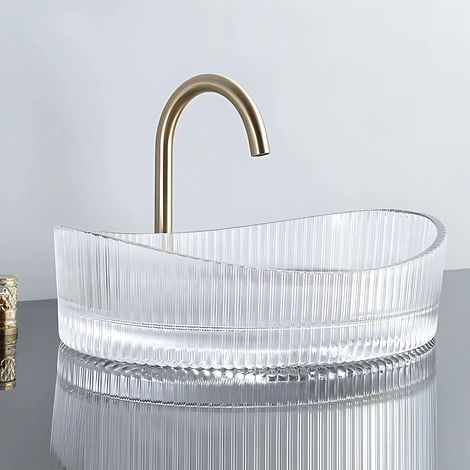 Lavabo sobre encimera Rea Harper Transparent (1/5)
