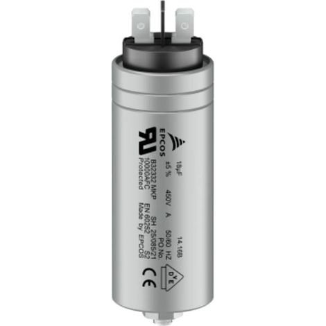 TDK B32332I6805J080 1 pz. Condensatore di funzionamento del motore 8 µF 450 V/AC 5 % (Ø x A) 30 mm x 68 mm (1/2)