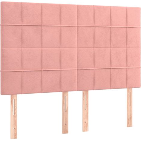Maison Exclusive - Testiera Rosa 144x5x118/128 cm Velluto