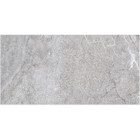 Carrelage effet Pierre Gris Silver 120x60x0,9 cm In&Out Luzerio - Sol et mur intérieur et Sol extérieur (vendu par carton de 1,44 m²) - RO'MA CARRELAGE (1/2)