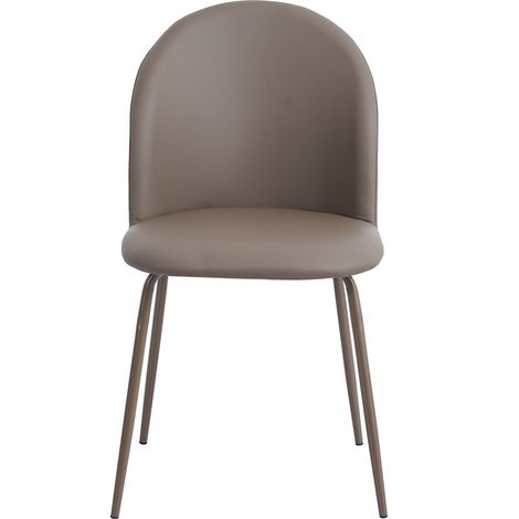 Silla moderna tortora 45x55x82 cm