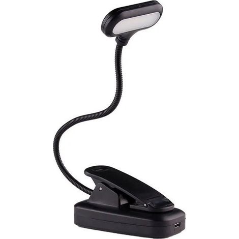 Lampe de lecture - Lampe de chevet - Rechargeable par USB - Trois vitesses réglables - Rotation à 360° - Fixation magnétique SANPIE (1/4)
