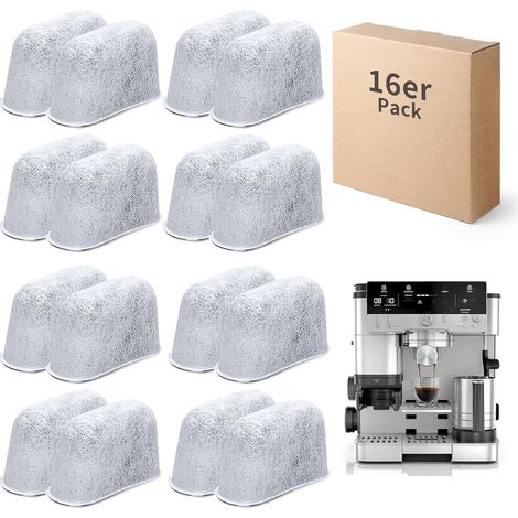 16 Stück Wasserfilterkartuschen für Kaffeemaschinen,Wasserfilter Einsätze für Ninja Luxe Cafe, AktivKohlefilter Einsätze, Ninja Wasserfilter & Kaffeemaschine Zubehör Kompatibel mit ES601EU/ES701EU (1/2)