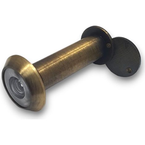 Spioncino per porta blindata legno ingresso bronzato in ottone mm 70 120 foro 14 (1/5)